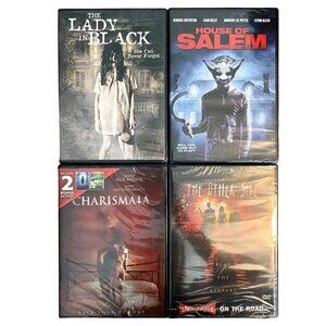 Horror DVD Movie Lot of 4 The Other Side House of Salem Charismata Lady in Black